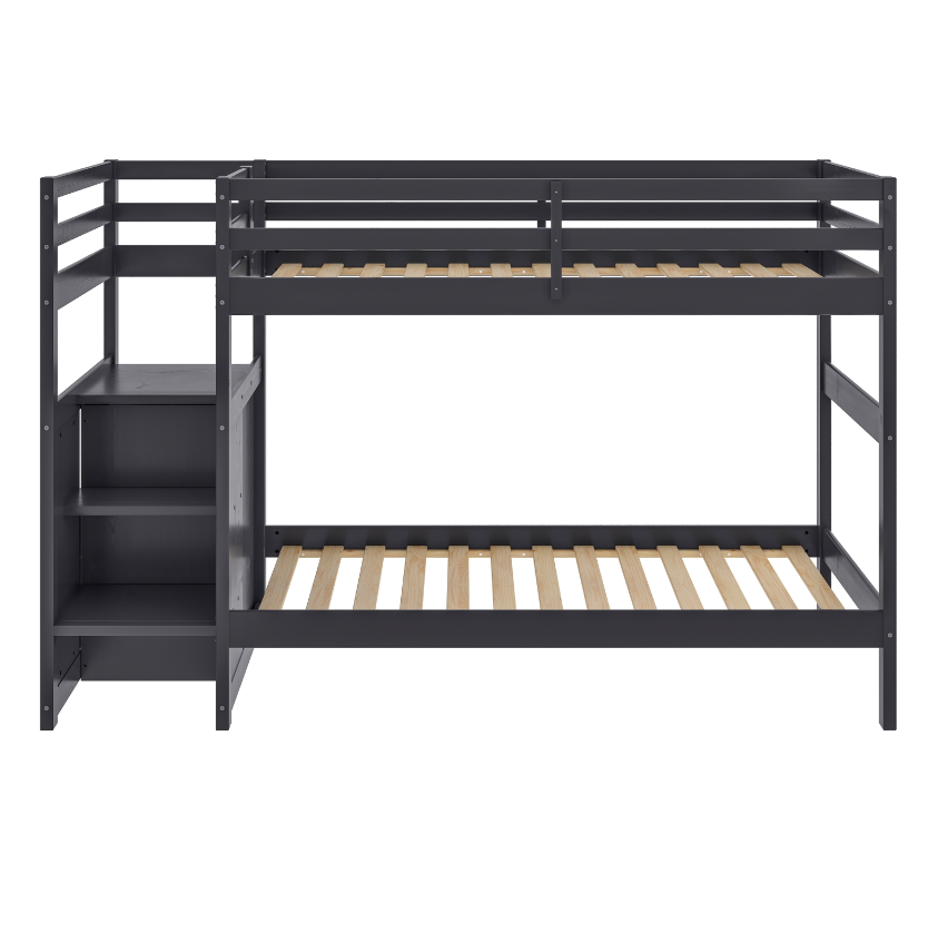 NKSB2005TTDGY Kids Bunk Bed and Mattress