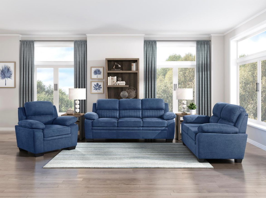 NKS9333BUMZ Fabric Sofa + Love Seat + Chair in 3 Colors