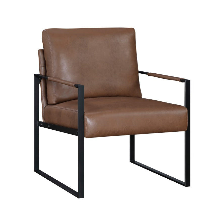 NKS1011BRW Leather Accent Chairs