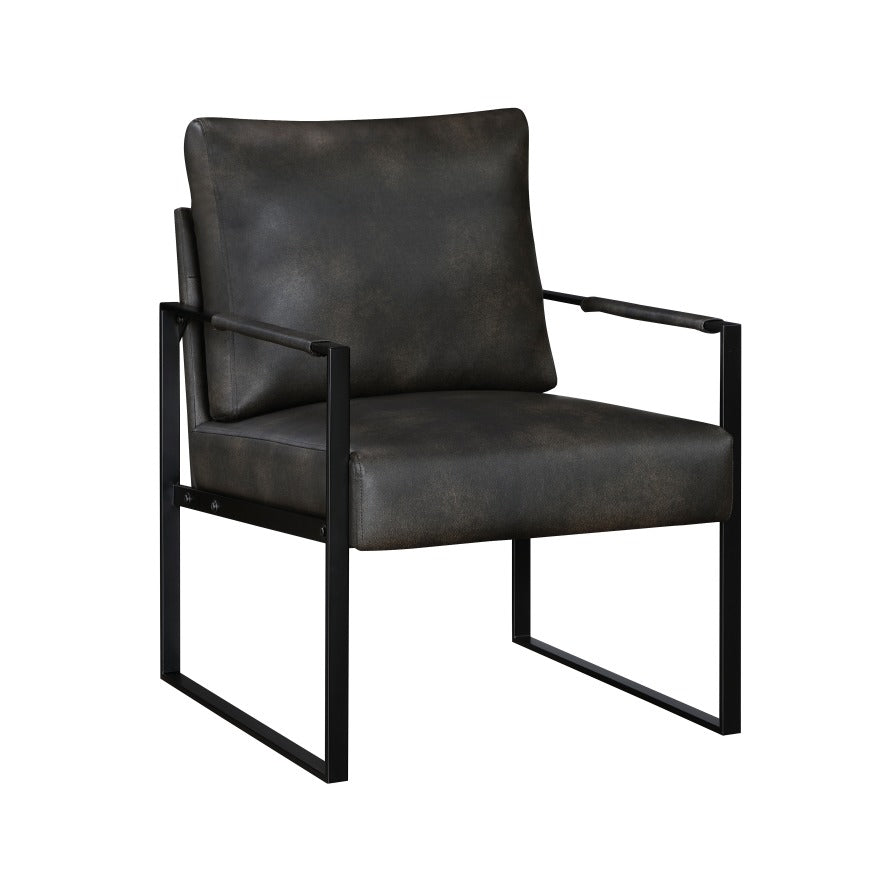 NKS1011BLK Leather Accent Chairs