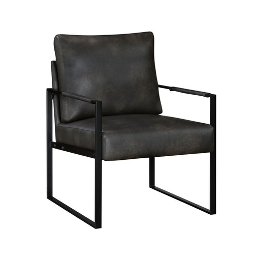 NKS1011BLK Leather Accent Chairs