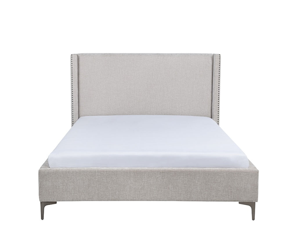 NKS2317MZ Fabric Platform Bed in Queen/Full/ King Sizes