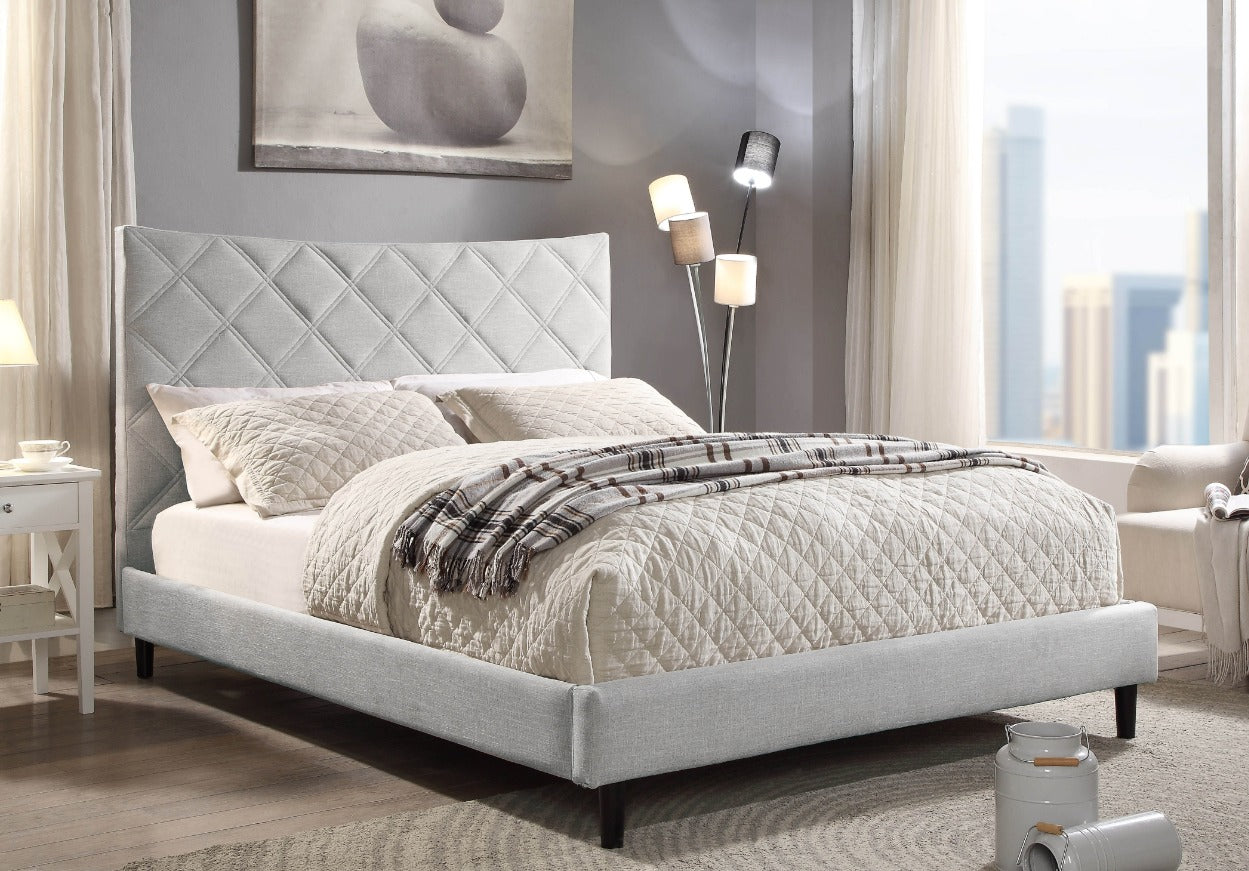 NKS5829BEMZ Fabric Platform Bed in Queen/Full/ King Sizes