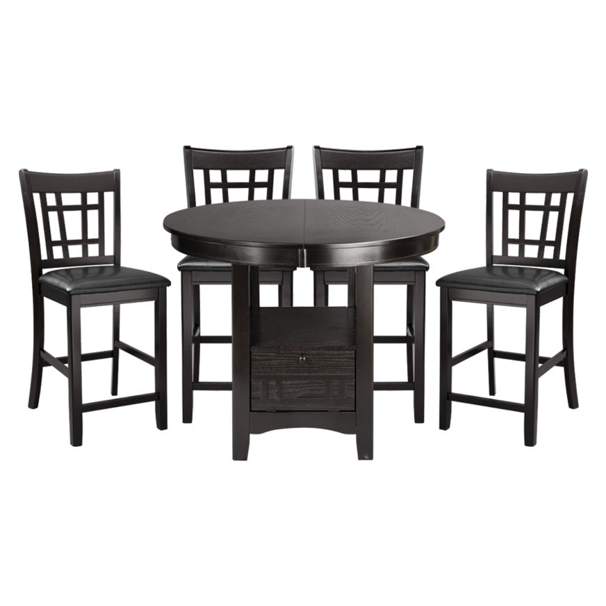 NKS2423MZ Dining Set , Table with butterfly extension leaf .