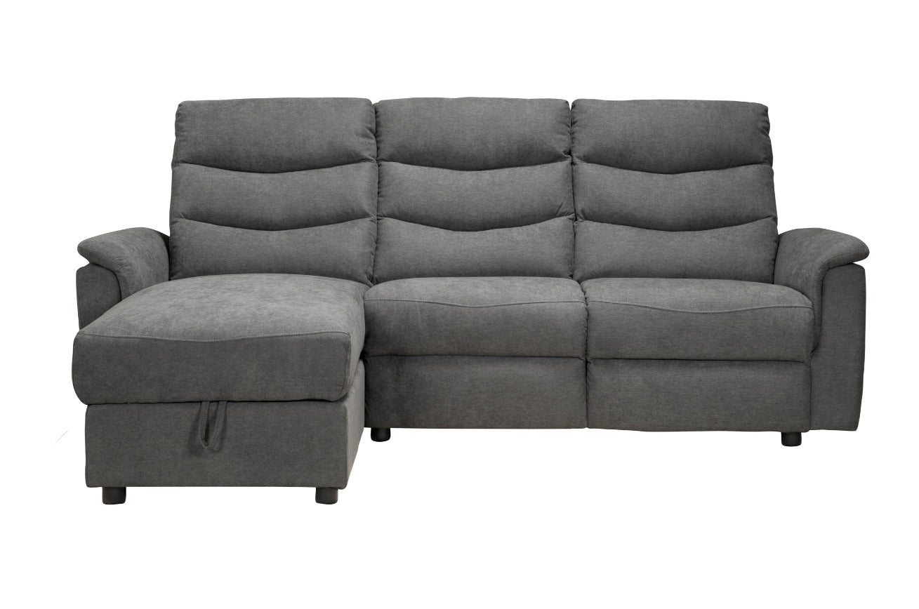 NKS99920LGYMZ Fabric Sectional with Left Side Storage Chaise