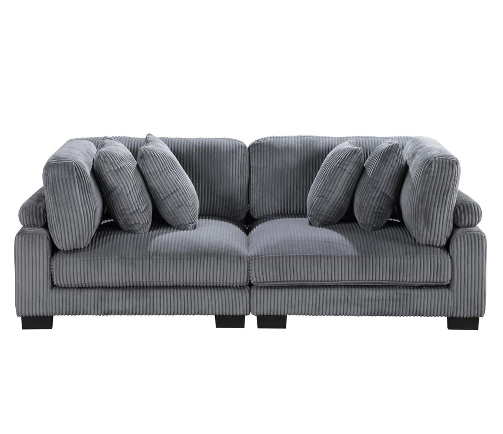 NKS8555GYMZ Modular Sofa and Love seat