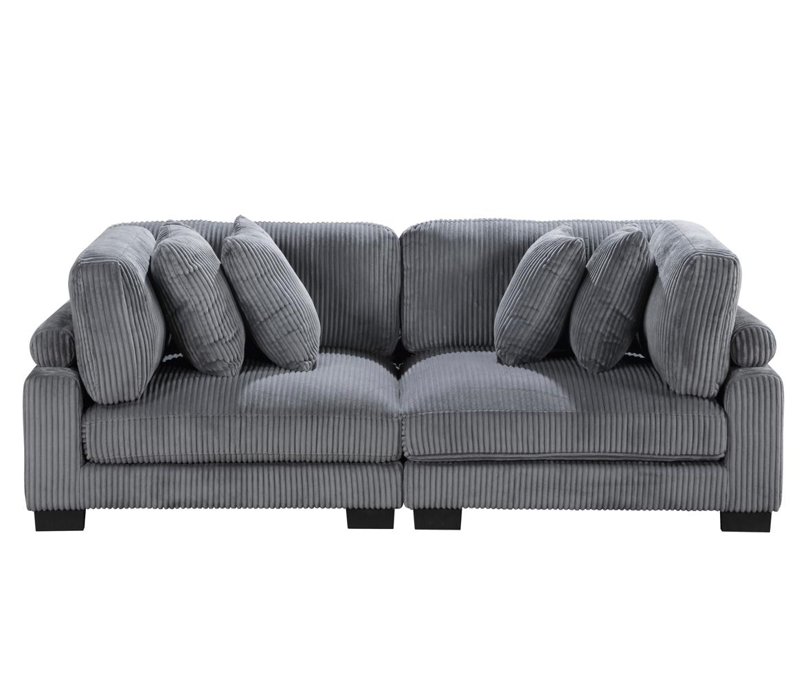 NKS8555GYMZ Modular Sofa and Love seat