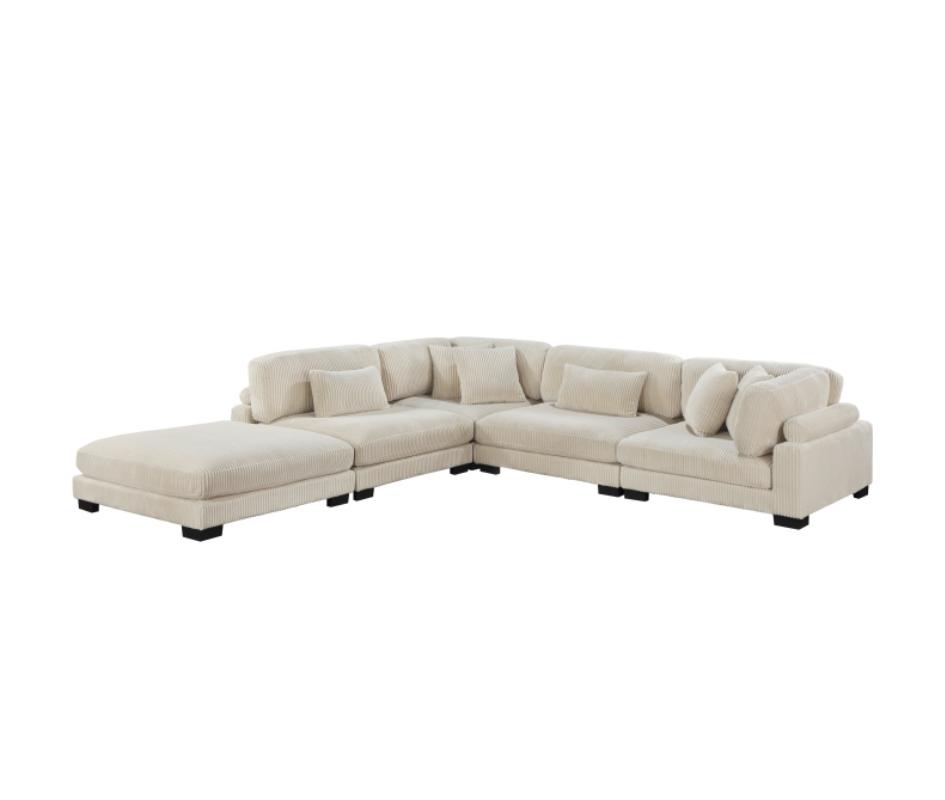 NKS8555BE*5OTMZ 5-Piece Modular Sectional with Ottoman