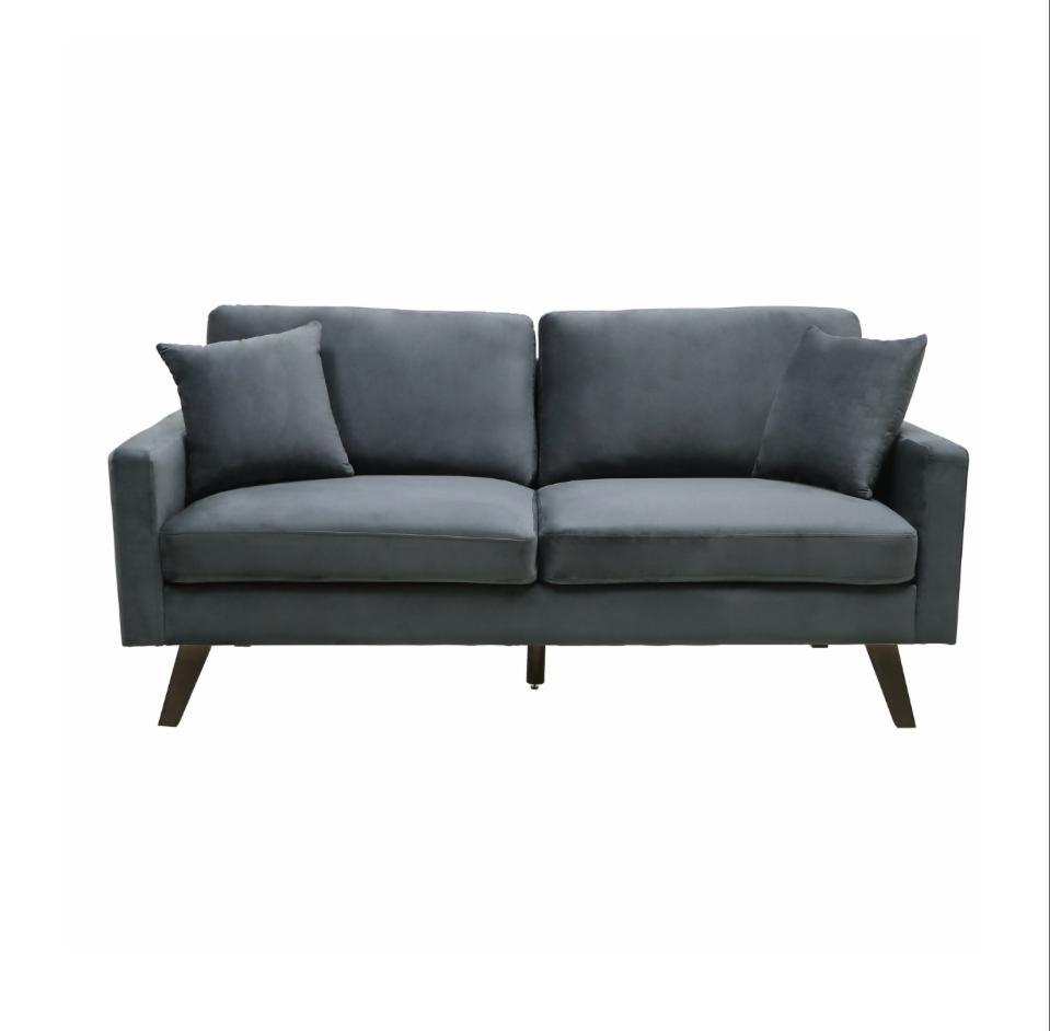 NKS9044VGY Velvet Sofa + Love Seat ( Limited Stocks )