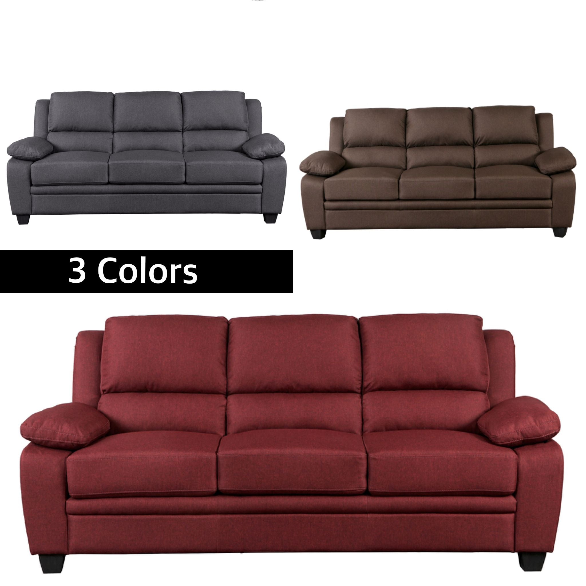 NKS9151MZ   Fabric Sofa + Love Seat + Chair in 3 Colors