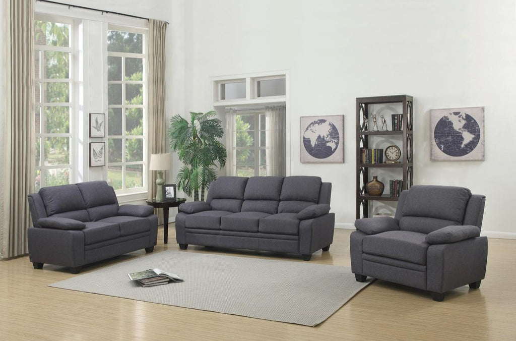 NKS9151MZ   Fabric Sofa + Love Seat + Chair in 3 Colors