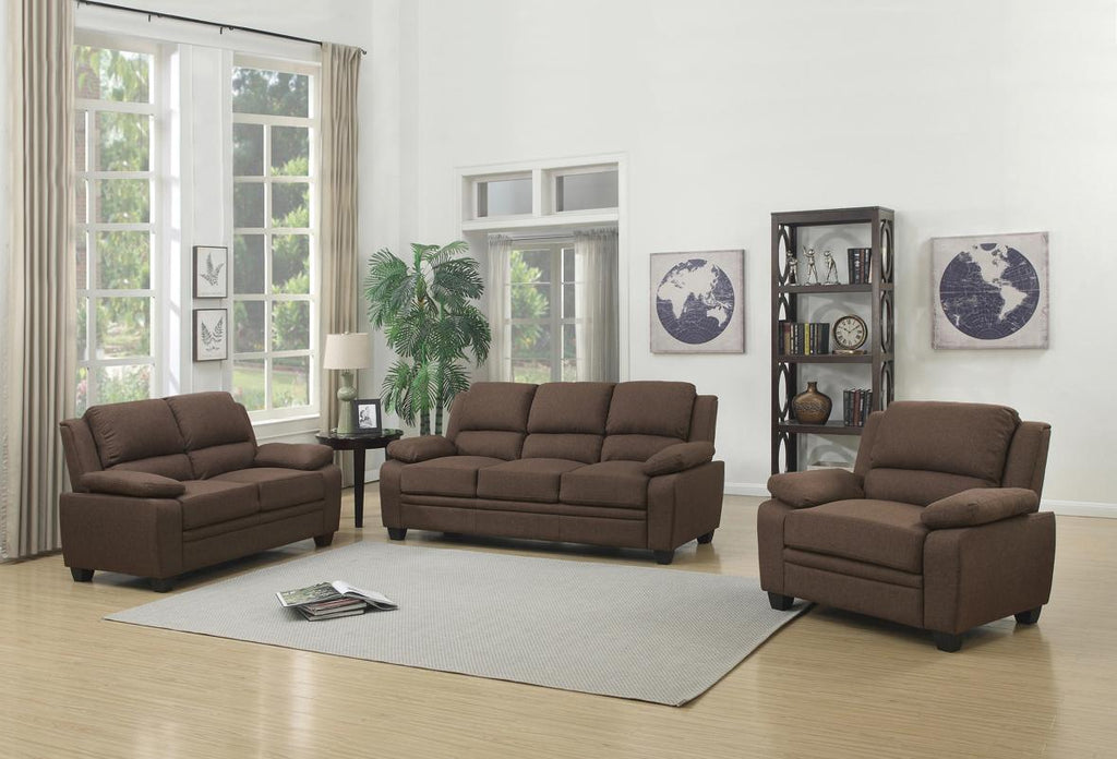 NKS9151MZ   Fabric Sofa + Love Seat + Chair in 3 Colors