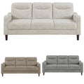 NKS9180MZ Fabric Sofa + Love Seat + Chair in 3 Colors