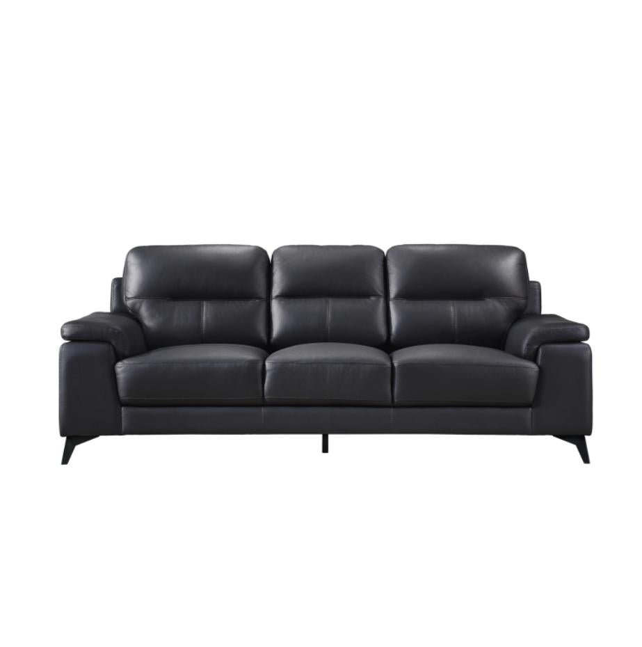 NKS9514BLKMZ Modern Leather  Sofa + Love Seat + Chair in  3 Colors
