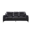 NKS9514BLKMZ Modern Leather  Sofa + Love Seat + Chair in  3 Colors