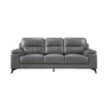 NKS9514DGYMZ Modern Leather  Sofa + Love Seat + Chair in  3 Colors