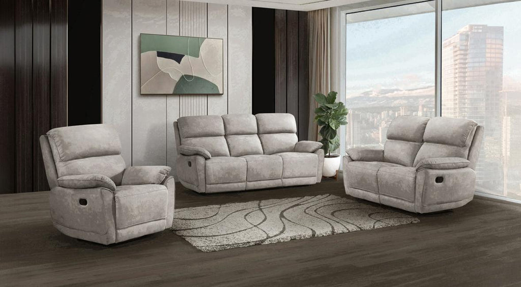 NKS99029TPMZ Fabric Manual Recliner Sofa,Love Seat & Chair