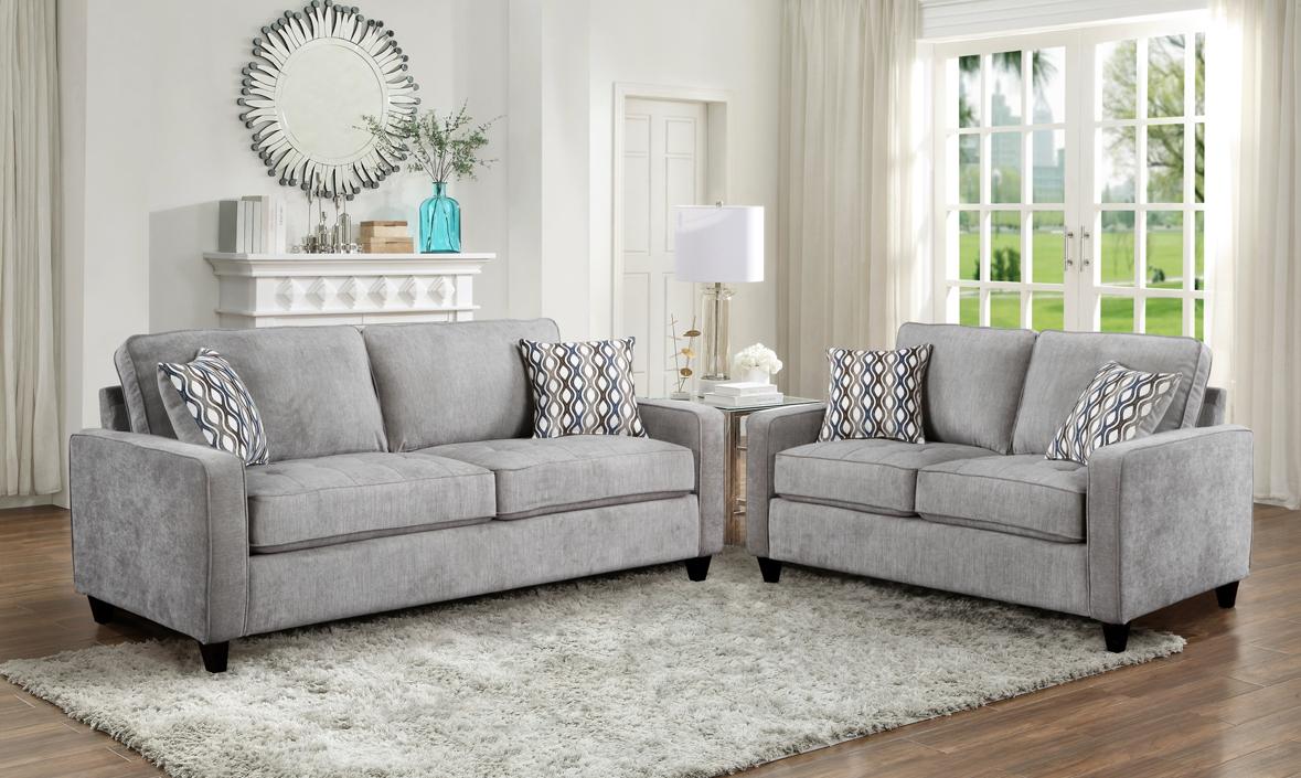 NKS99049GYMZ Fabric Sofa and Love Seat Deal