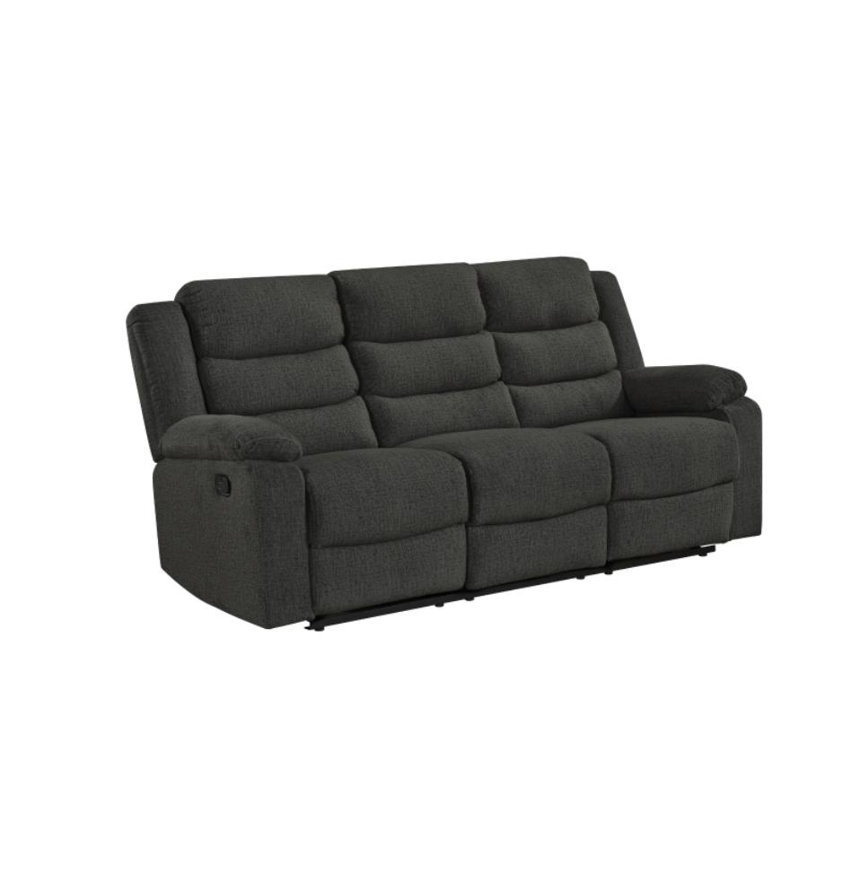 NKS99092DGYMZ Fabric Manual Recliner Sofa, Love Seat & Chair
