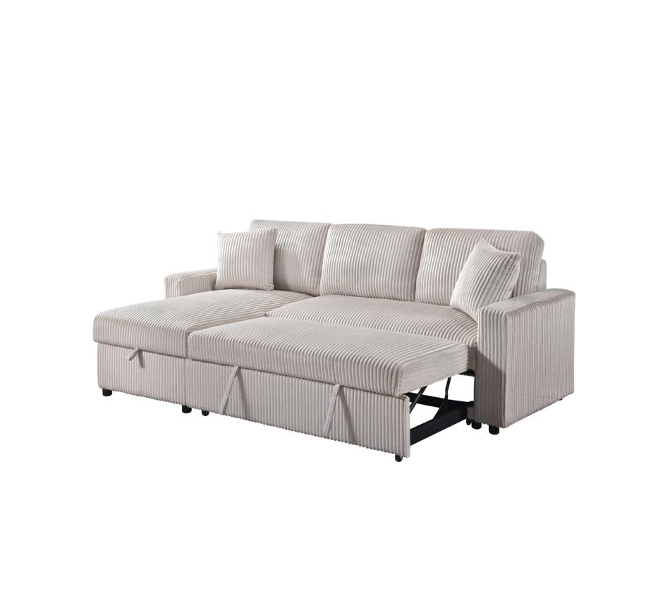 NKS99080BESS  2-piece Sectional with Pullout Sleeper, Reversible Storage Chaise, & 2 Pillows