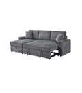 NKS99080DGSS  2-piece Sectional with Pullout Sleeper, Reversible Storage Chaise, & 2 Pillows