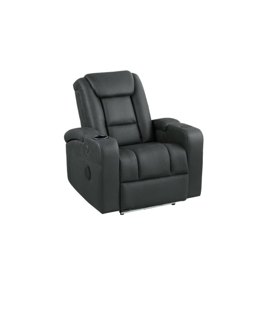 NKS99096CHR-1PW  Power Reclining Chair with Wireless Charger, Cooling Cup-Holder, Storage Arms, Speakers, LED Light & USB Port
