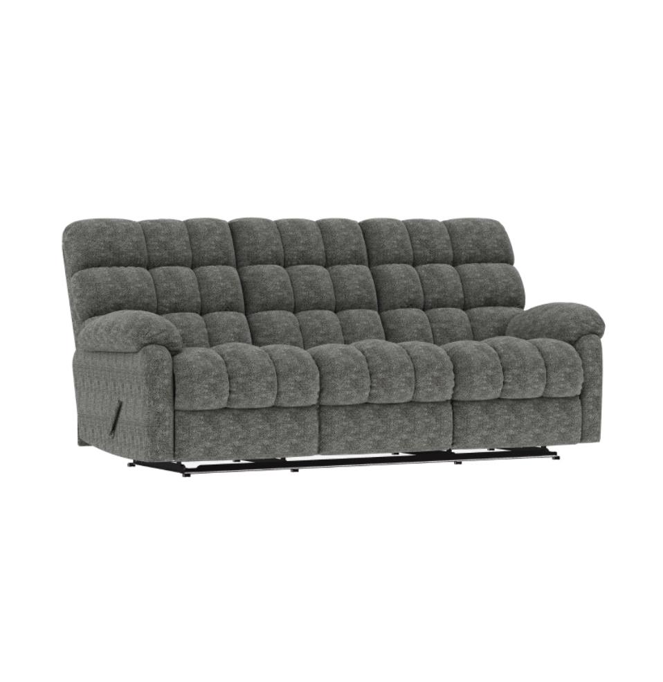 NKS99112GYMZ Fabric Manual Recliner Sofa,Love Seat & Chair
