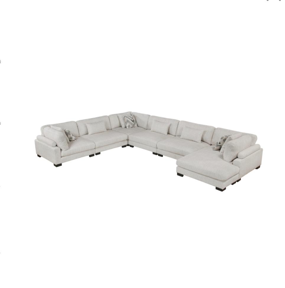 NKS9555BEG*62CR3ACVCMZ  6-Piece Modular Sectional with Chaise