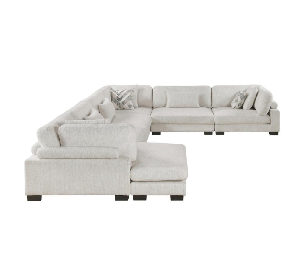 NKS9555BEG*62CR3ACVCMZ  6-Piece Modular Sectional with Chaise