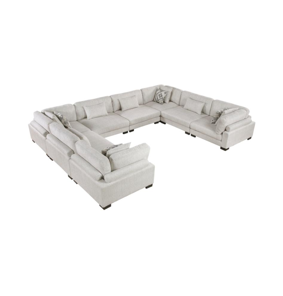 NKS9555BEG*84CR4AC  8-Piece Modular Sectional