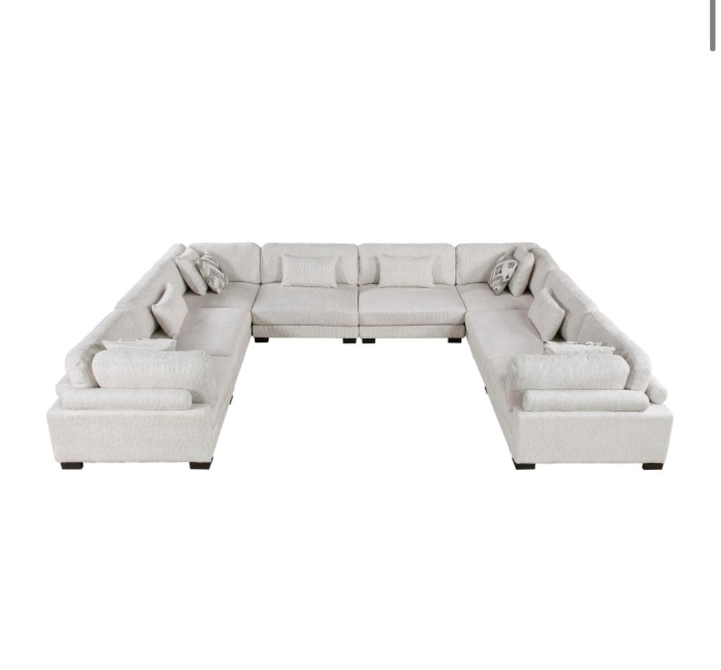 NKS9555BEG*84CR4AC  8-Piece Modular Sectional