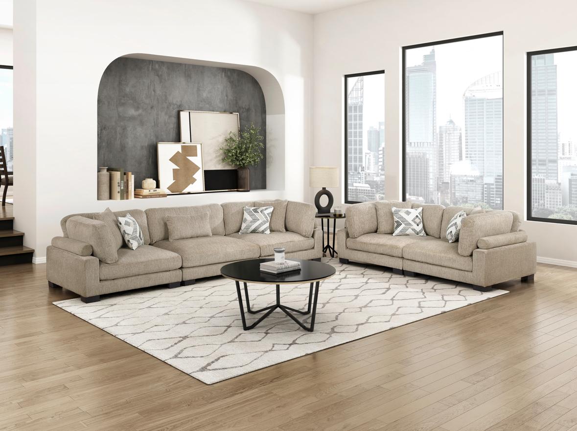 NKS9555BRWMZ Modular Sofa and love seat