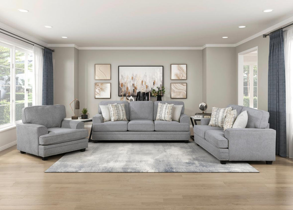 NKS9648SNMZ Fabric Sofa, Love Seat and Chair
