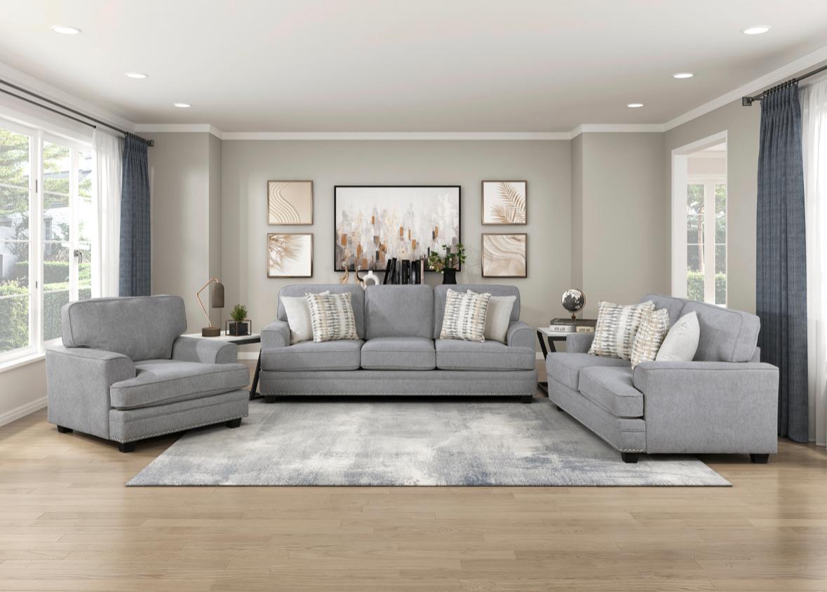NKS9648SNMZ Fabric Sofa, Love Seat and Chair