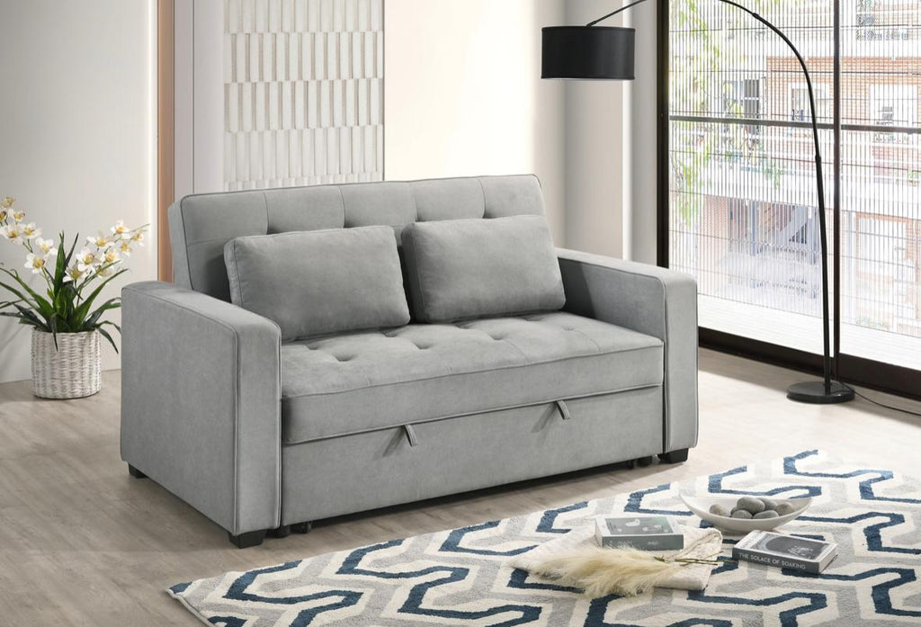 NKS99025LGY-3CLMZ Sofa Bed with 2 Pillows
