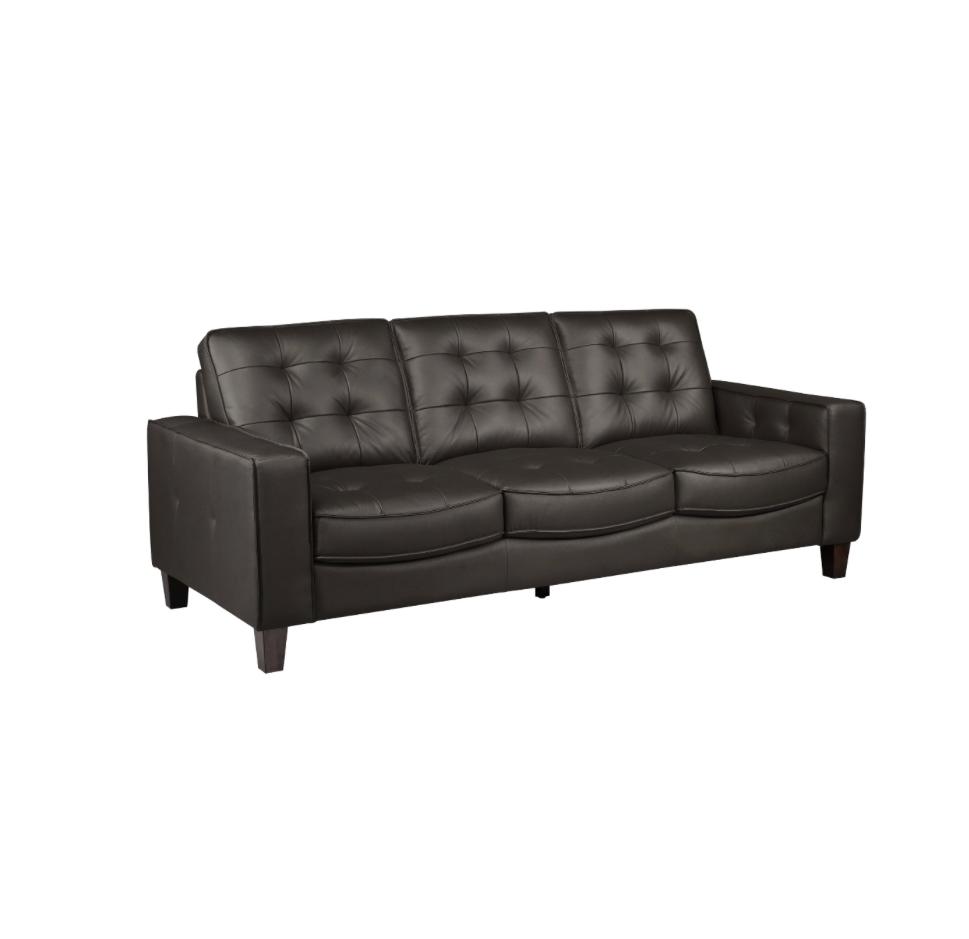 NKS99266BRW Leather Sofa and Love Seat