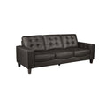 NKS99266BRW Leather Sofa and Love Seat