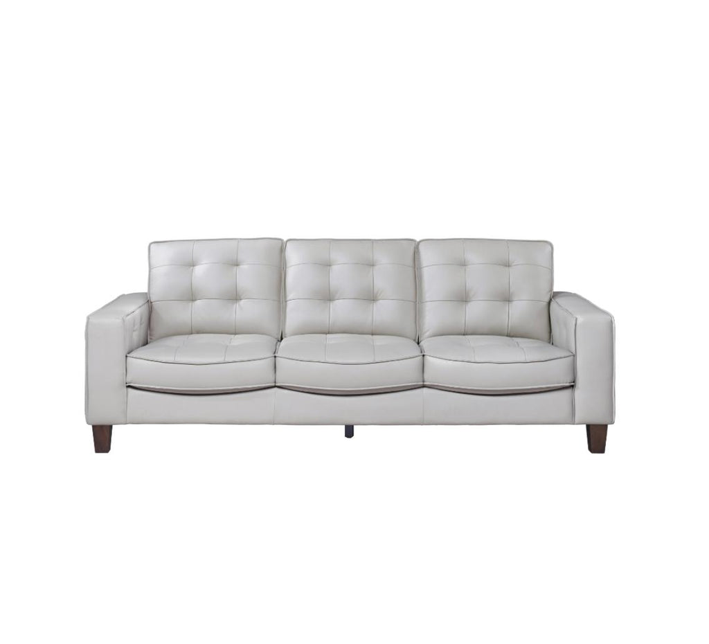 NKS99266LGY Leather Sofa and Love Seat