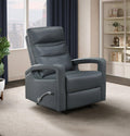 NKS99500BGY-1G  Leather Glider Recliner Chair