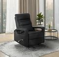 NKS99500BLK-1G  Leather Glider Recliner Chair