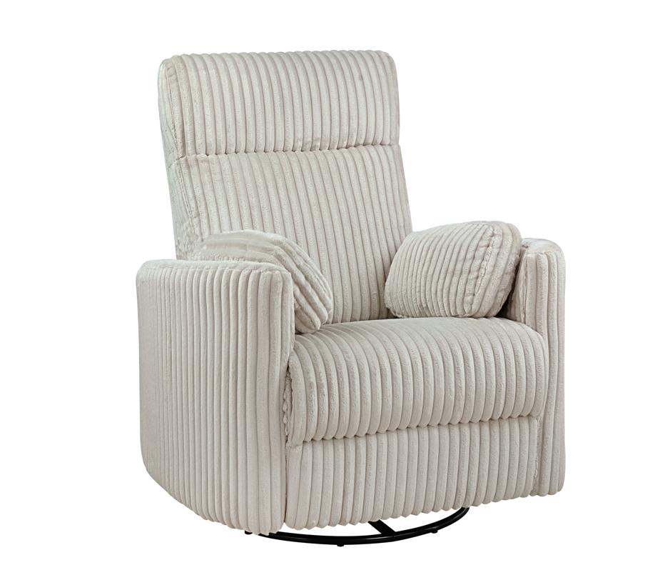 NKS99615IV-1G  Fabric Swivel Glider Recliner Chair