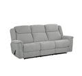 NKS99703GYMZ Fabric Manual Recliner Sofa,Love Seat & Chair