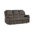 NKS99704BRWMZ Fabric Manual Recliner Sofa,Love Seat & Chair