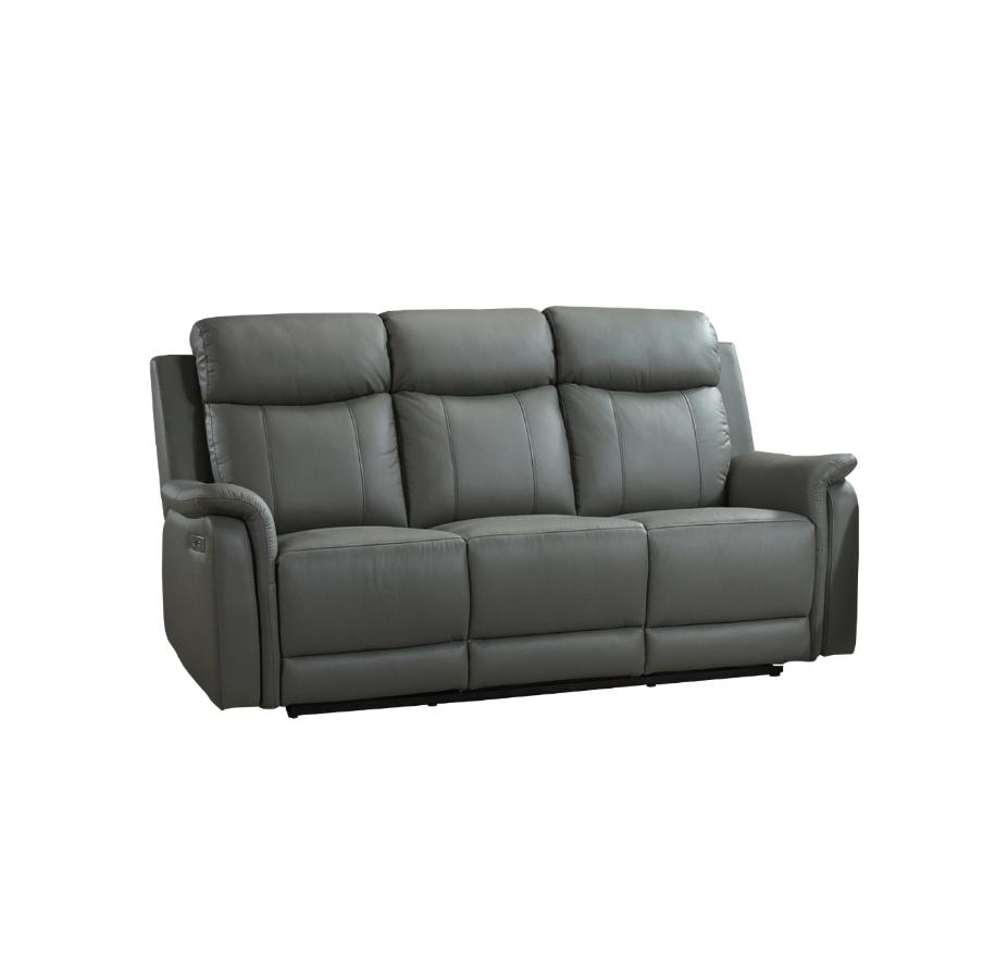 NKS99840PN-GY Leather Electric Power Recliner Set