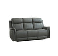 NKS99840PN-GY Leather Electric Power Recliner Set