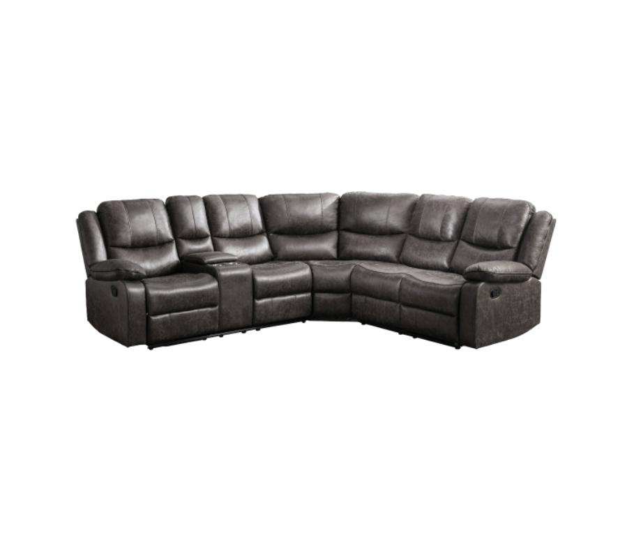 NKS99849GRYSS  Manual Sectional with Left Side Console