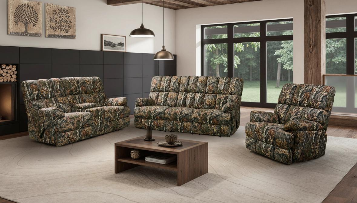 NKS99905 Fabric Manual  Recliner Set