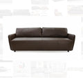 NKS99984DBR Full Cowhide Leather All over  Sofa, Love Seat