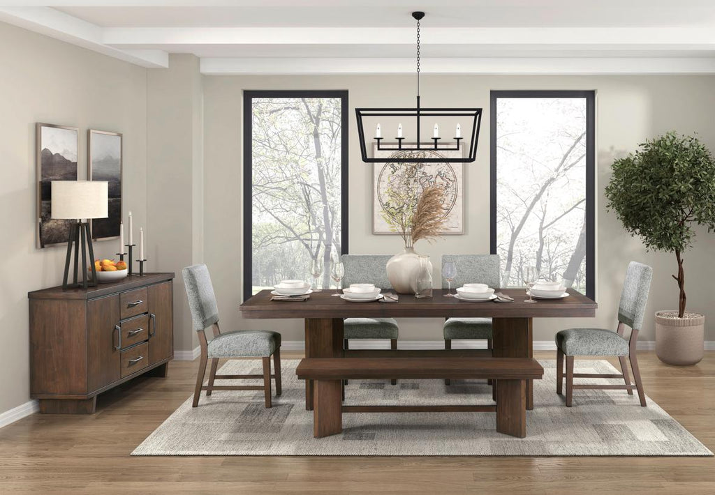NKS5414MZ Large Contemporary Wooden Dining set