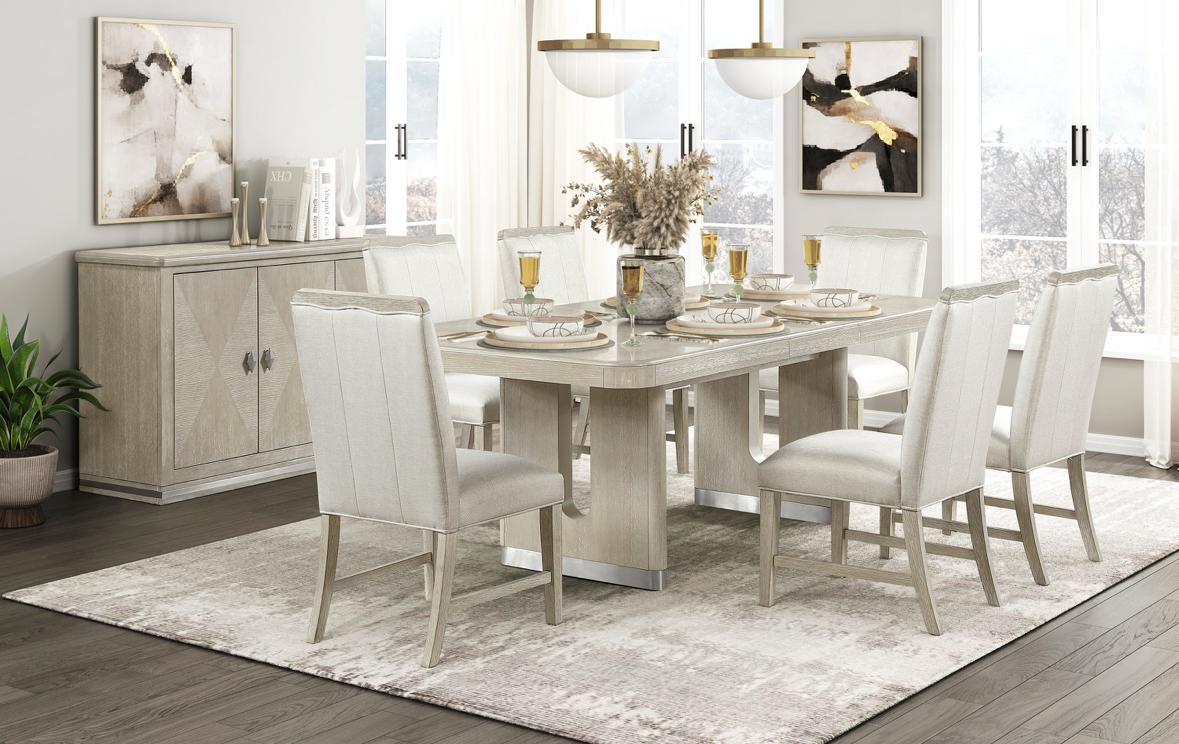 NKS6066NN-84MZ Large Wooden Dining set